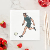 Serviette En Papier Joueur de football