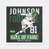 Serviette En Papier JOUEUR DE Football Personnalisé Équipe NUMBER Spor (Devant)