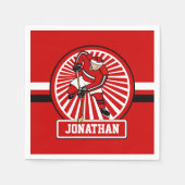 Serviette En Papier Joueur de hockey d'ice (Devant)