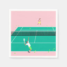 Joueur de Match Art Moderne Pink Green