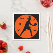 Serviette En Papier Joueur de Pickleball Halloween (En situation)