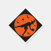 Serviette En Papier Joueur de Pickleball Halloween (Coin)