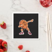 Joueur de sport drôle Balle de basketball Dabbing