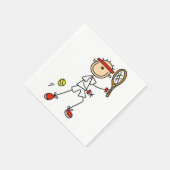 Serviette En Papier Joueur de tennis masculin Figure (Coin)