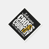 Serviette En Papier Joueur d'équipe d'exécution d'AJOUT TEXTE inter-pa (Coin)