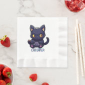 Serviette En Papier Joueur félin (En situation)