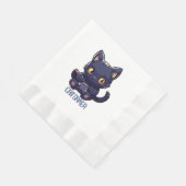 Serviette En Papier Joueur félin (Coin)