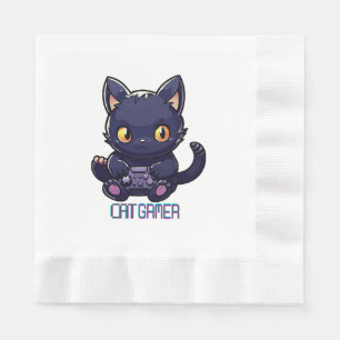 Serviette En Papier Joueur félin
