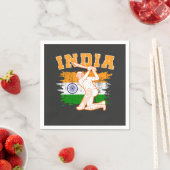 Serviette En Papier Joueur indien de cricket (En situation)