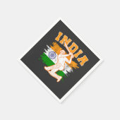 Serviette En Papier Joueur indien de cricket (Coin)