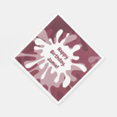 Serviette En Papier Joueuse Abstraite peinture rouge Splatter Annivers (Coin)