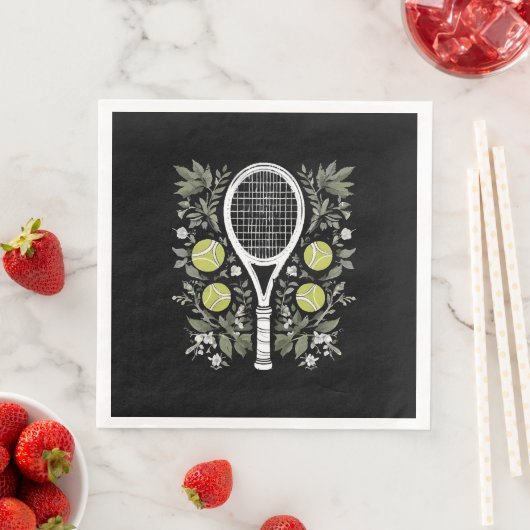 Serviette En Papier Joueuse de tennis (En situation)