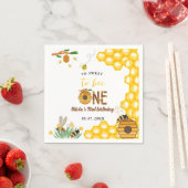 Serviette En Papier Jour d'abeille jaune miel abeille première fille a (En situation)