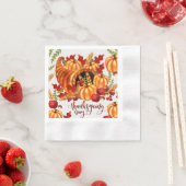 Serviette En Papier Jour d'Action de grâce de l'automne (En situation)