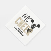 Serviette En Papier Jour d'anniversaire de la Cheerleader Gold et Blac (Coin)