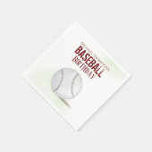 Serviette En Papier Jour d'anniversaire du baseball moderne simple Wat (Coin)