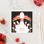 Serviette En Papier Jour d'anniversaire du club de bowling pour enfant (En situation)