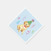 Serviette En Papier Jour d'anniversaire Golden Retriever (Coin)