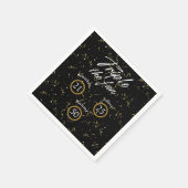 Serviette En Papier Jour d'anniversaire triple Le plaisir (Coin)