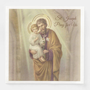 Serviette En Papier Jour de fête de lis de Jésus d'enfant de jour de