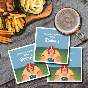 Serviette En Papier Jour de jeu Super Fan du joueur de football