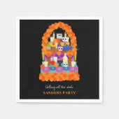 Serviette En Papier Jour de la fête de l'halloween mort (Devant)