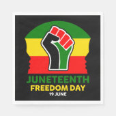 Serviette En Papier Jour de la Liberté - Histoire noire (Devant)