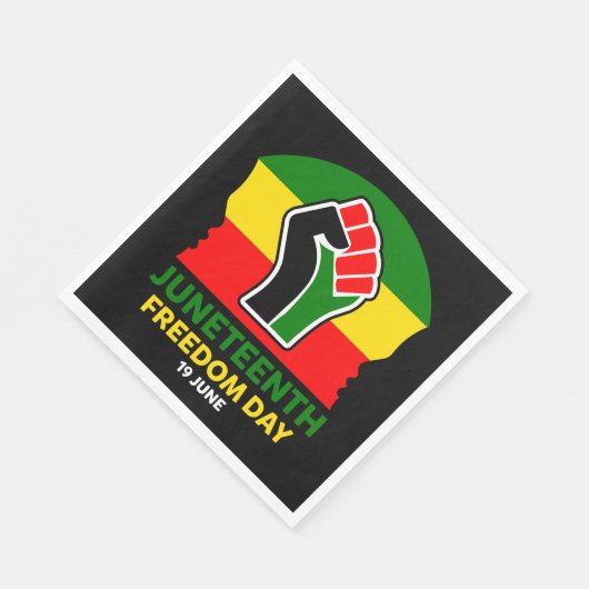 Serviette En Papier Jour de la Liberté - Histoire noire (Coin)
