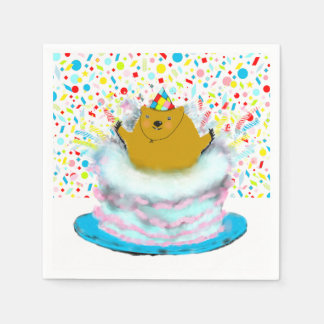 Serviette En Papier Jour de la marmotte Anniversaire