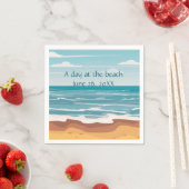 Serviette En Papier Jour de la plage (En situation)