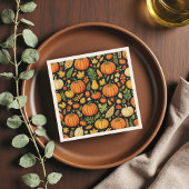 Serviette En Papier Jour de la récolte des Motifs citrouilles Automne