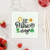 Serviette En Papier Jour de la Saint Patrick (En situation)