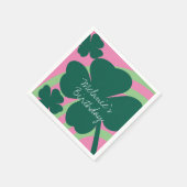 Serviette En Papier Jour de la Saint Patrick Shamrock Vert arc-en-ciel (Coin)