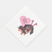 Serviette En Papier Jour de la Saint-Valentin (Coin)