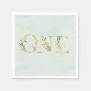 Serviette En Papier Jour de la verdure avec une serviette ONE - Premie