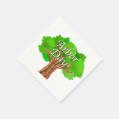 Serviette En Papier Jour de l'Arbour (Coin)