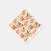 Serviette En Papier Jour de naissance doux comme une pêche (Coin)