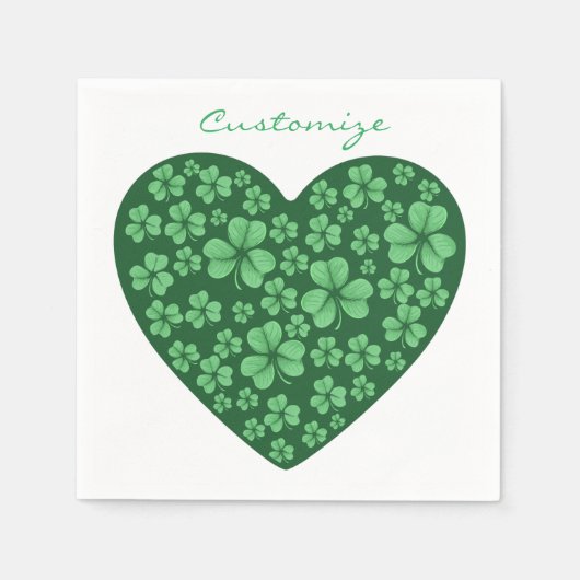 Serviette En Papier Jour de Saint Patrick (Devant)