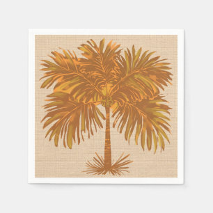 Serviette En Papier Jour de Thanksgiving aux tons de terre tropicaux e