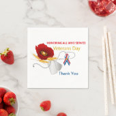 Serviette En Papier Jour des anciens combattants (En situation)