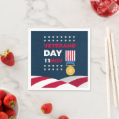 Serviette En Papier Jour des anciens combattants - Honorer tous ceux q (En situation)