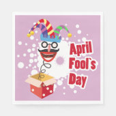 Serviette En Papier Jour des Fools d'avril (Devant)