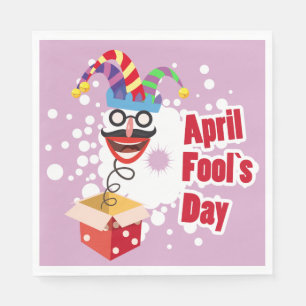 Serviette En Papier Jour des Fools d'avril