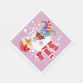 Serviette En Papier Jour des Fools d'avril (Coin)