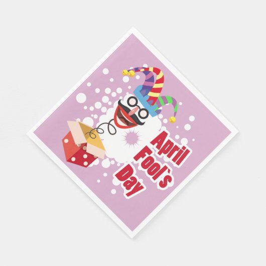 Serviette En Papier Jour des Fools d'avril (Coin)