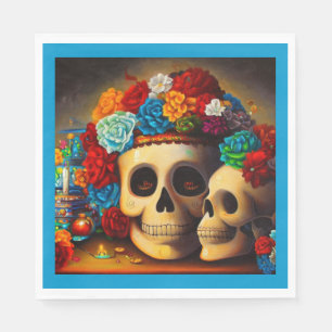 Serviette En Papier Jour des Offrendas mortes 2