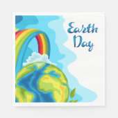 Serviette En Papier Jour des terres (Devant)