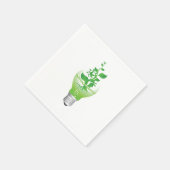 Serviette En Papier Jour des terres Lightbulbe Papier serviettes (Coin)