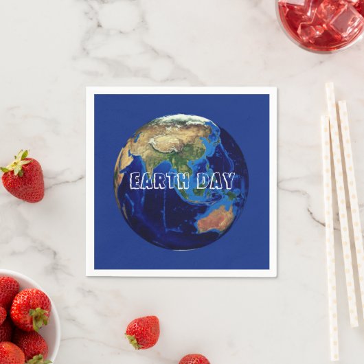 Serviette En Papier Jour des terres serviettes (En situation)