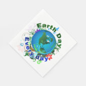 Serviette En Papier Jour des terres tous les jours (Coin)